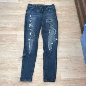 AE hi-rise jeggings size 4